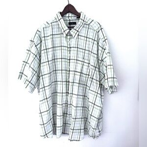 Cotton Traders Men’s Linen/Cotton Button Down Short Sleeve Shirt Men’s Size 4X